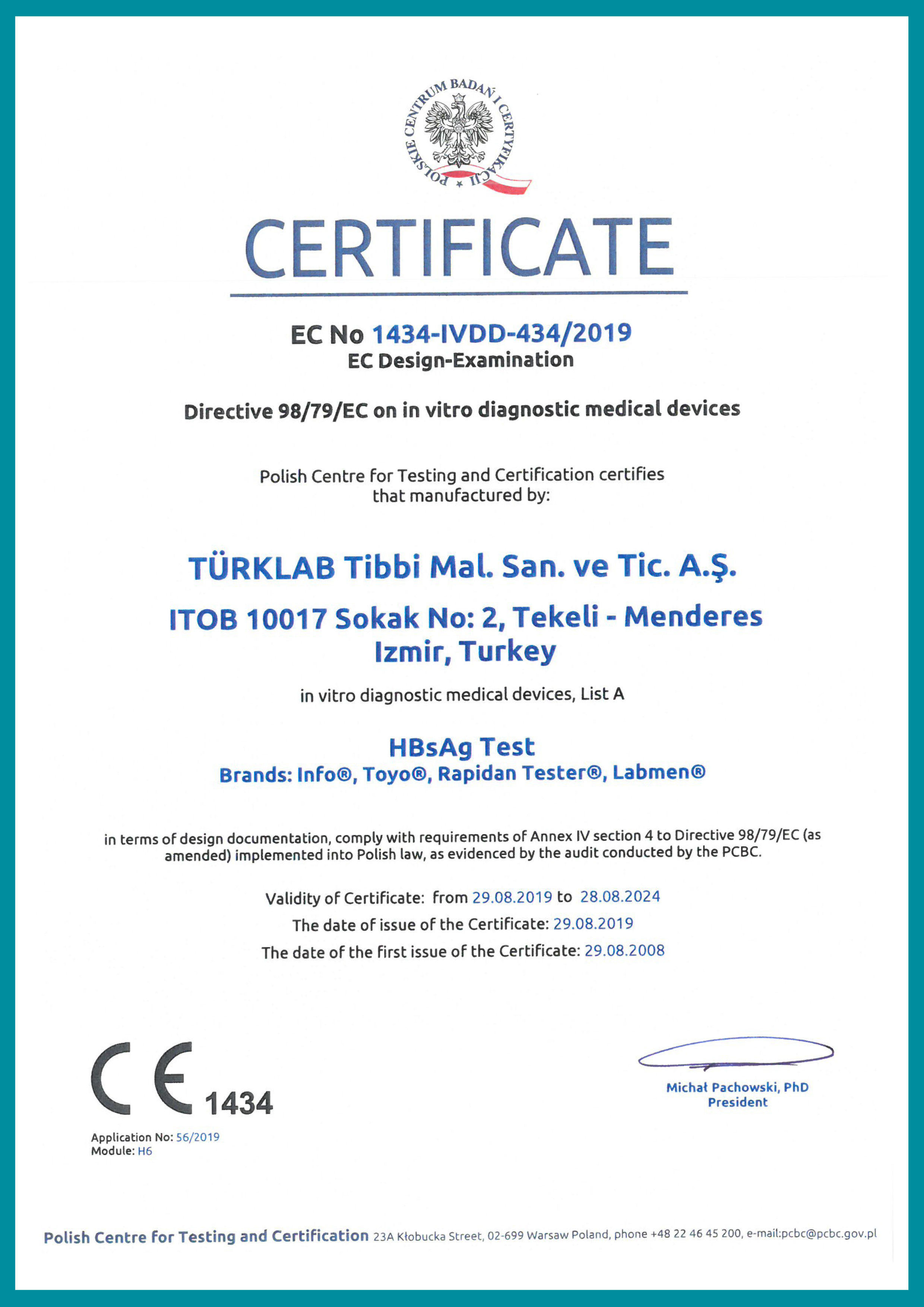 CE Certificates