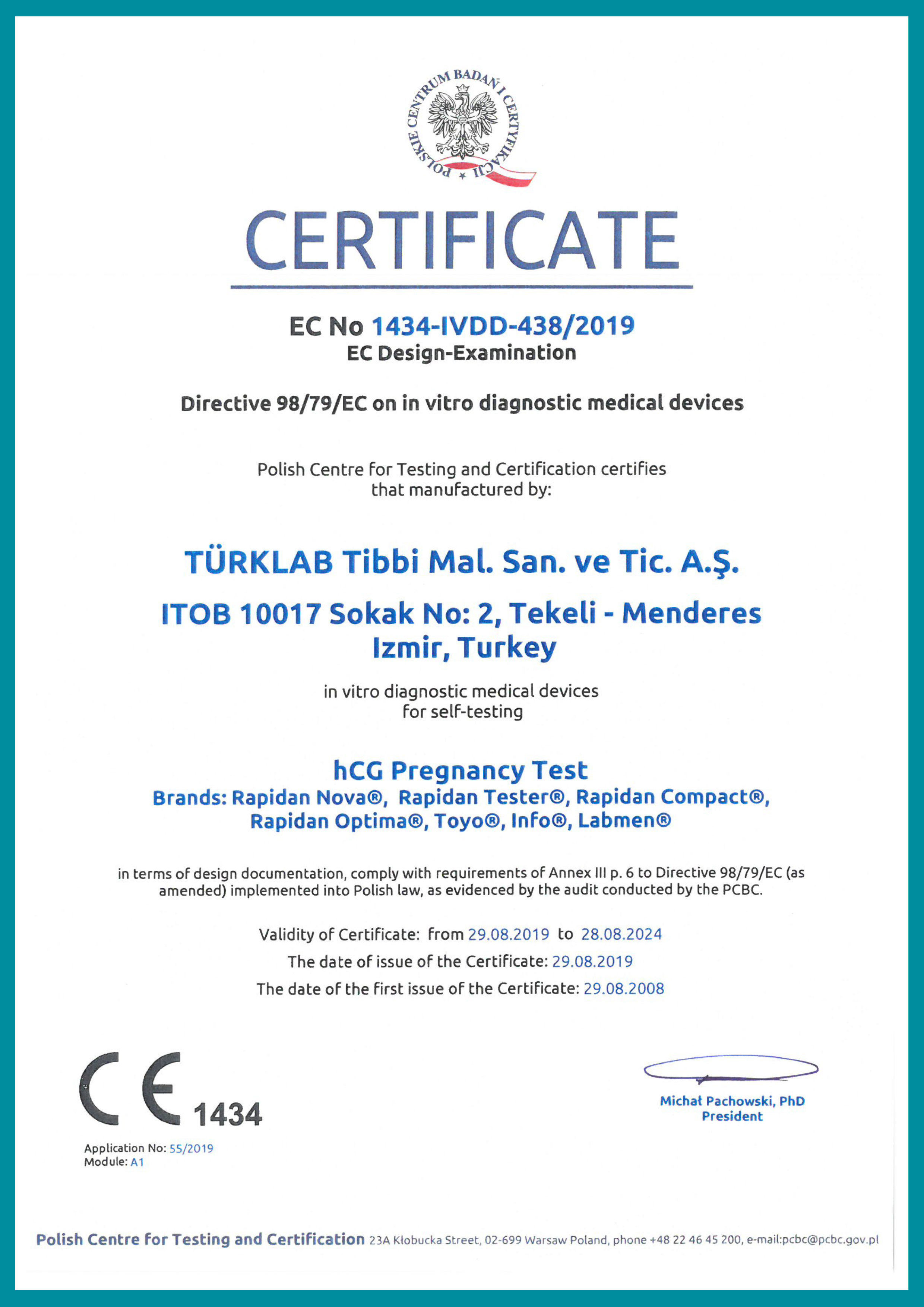 CE Certificates