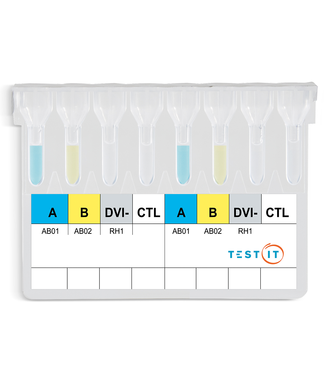 TEST IT Gel Confirm ABO/DVI- 